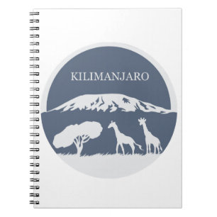Kilimanjaro (blau) notizblock