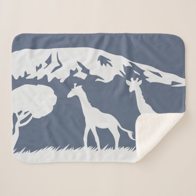 Kilimanjaro (blau) sherpadecke (Vorderseite (Horizontal))