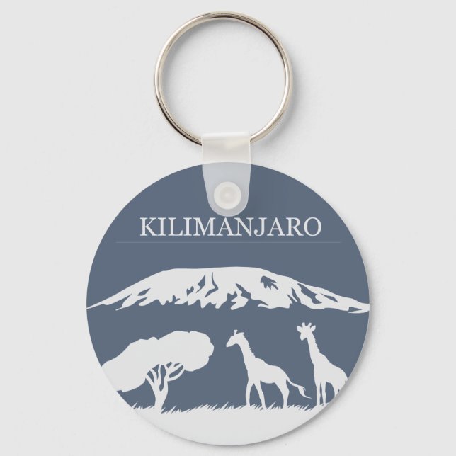 Kilimanjaro (Blue) Schlüsselanhänger (Vorderseite)