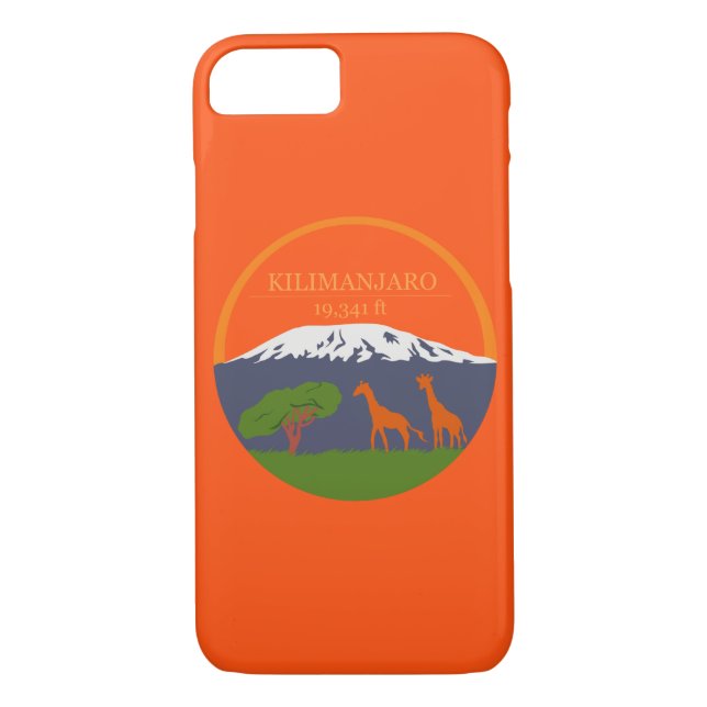 Kilimanjaro Höhe Case-Mate iPhone Hülle (Rückseite)