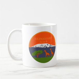 Kilimanjaro Höhe Kaffeetasse