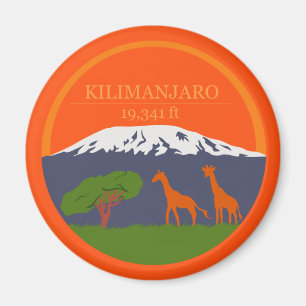 Kilimanjaro Höhe Magnet