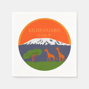 Kilimanjaro Höhe Serviette