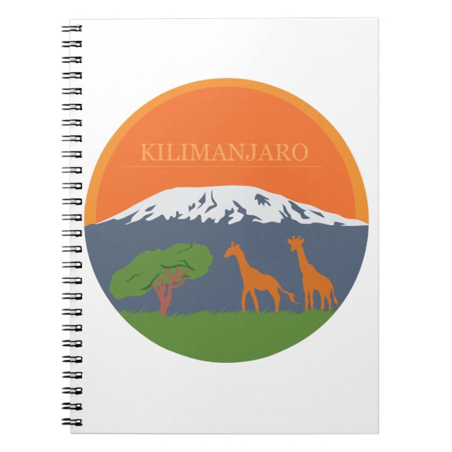 Kilimanjaro Notizblock (Vorderseite)
