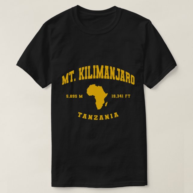 Kilimanjaro Tansania T - Shirt (Design vorne)