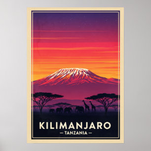 Kilimanjaro Tansania V03 Poster