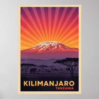 Kilimanjaro Tansania V04 Poster
