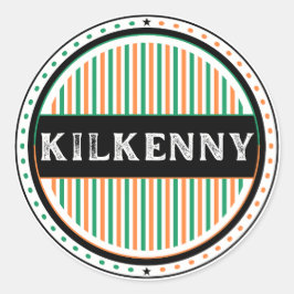 Kilkenny City Pride Emblem – Irish Identity Runder Aufkleber