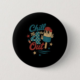 Kill 4. Out - Funny Retro 4. Juli Eiscreme Button