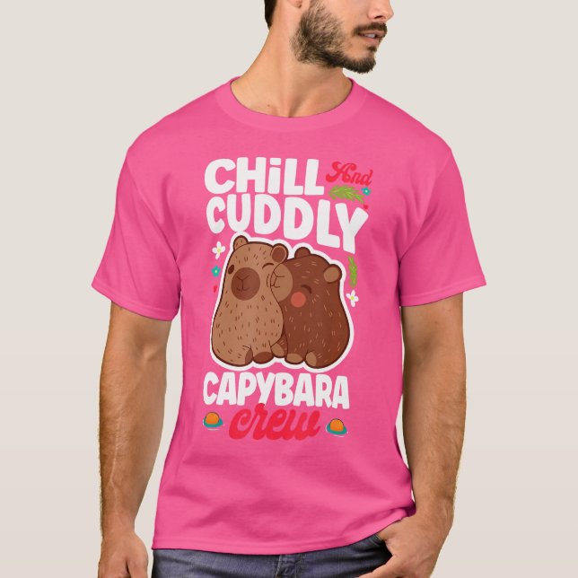 Kill and Cudly Capybara Crew Niedlich Capybara Eig T-Shirt (Vorderseite)