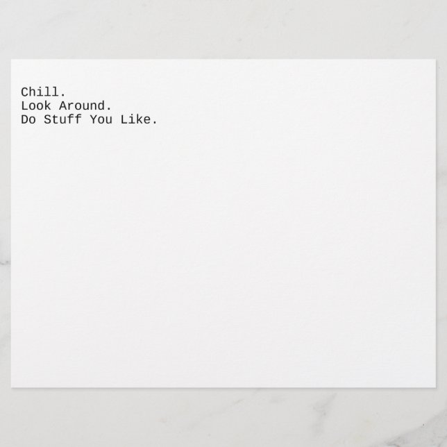 Kill. Schauen Sie sich um. (Vorderseite)