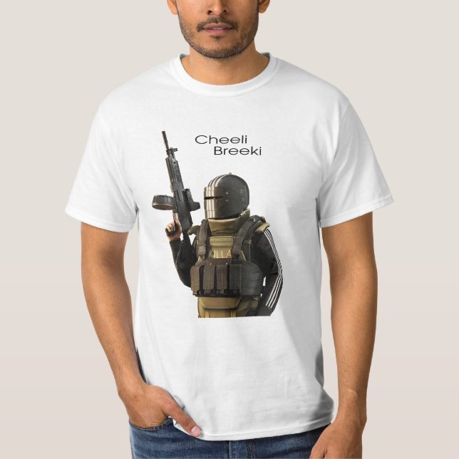 Killa "Cheeki Breeki" Escape from Tarkov T-Shirt (Vorderseite)