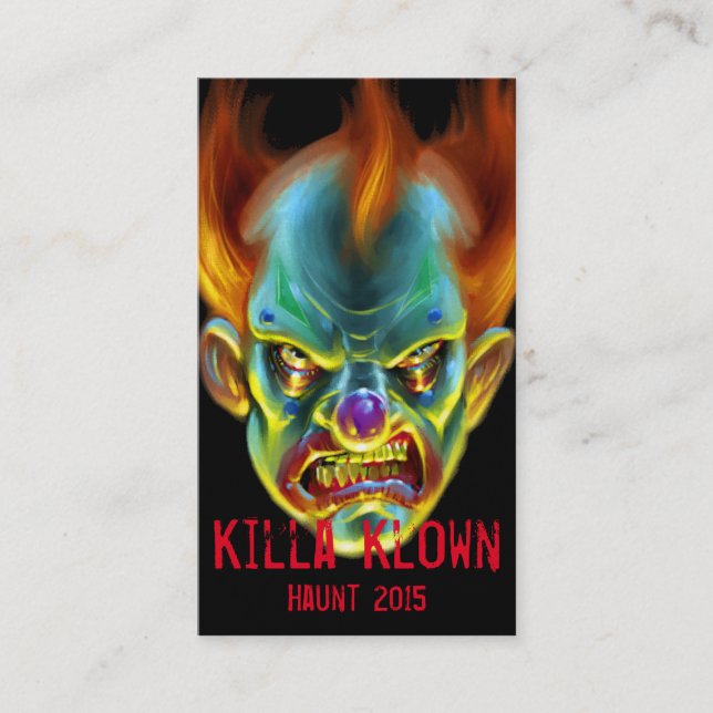Killa Klown Business Card Visitenkarte (Vorderseite)