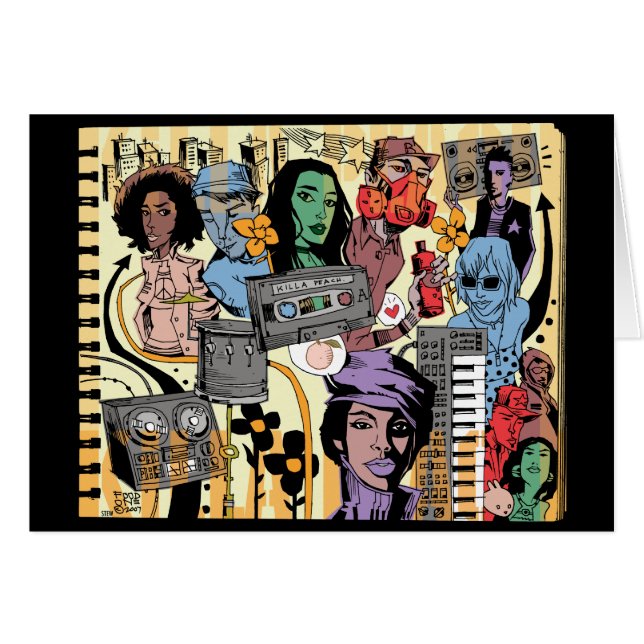 Killa Pfirsich-Karte (Vorderseite (Horizontal))