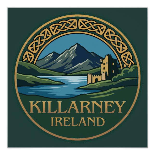 Killarney Ireland Poster (Vorderseite)