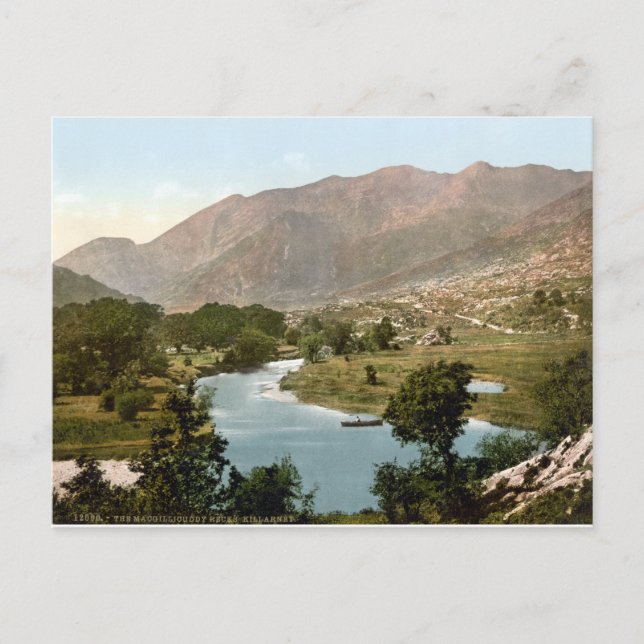 Killarney Irland, MacGillycuddy Reeks Mountains Postkarte (Vorderseite)