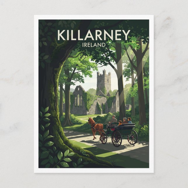 Killarney Irland Postkarte (Vorderseite)