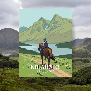Killarney National Park Horseback Travel Postkarte