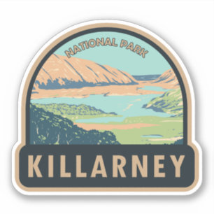 Killarney National Park Irland Reisen Vintag Aufkleber