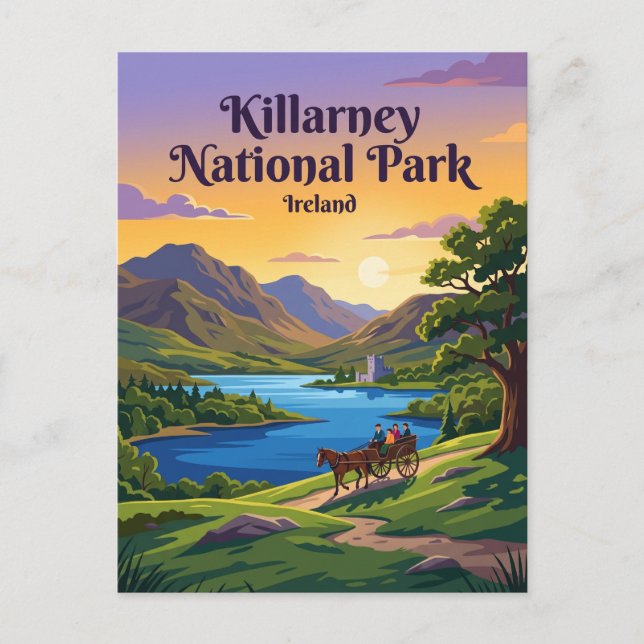 Killarney-Nationalpark Irland Postkarte (Vorderseite)