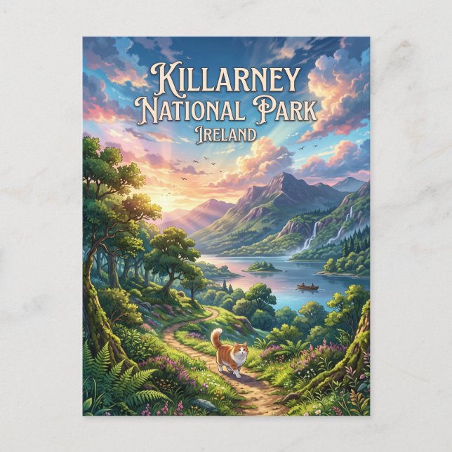 Killarney-Nationalpark Irland Postkarte (Vorderseite)