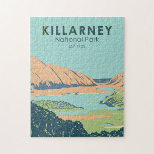 Killarney Nationalpark Irland Reise Kunst Vintage Puzzle