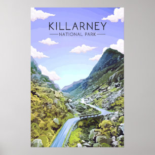 Killarney Nationalpark Irland Reiseplakat Poster