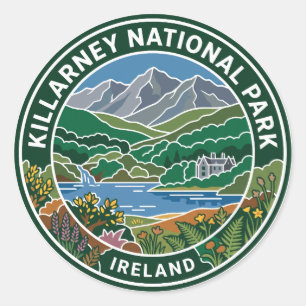 Killarney-Nationalpark Irland Runder Aufkleber