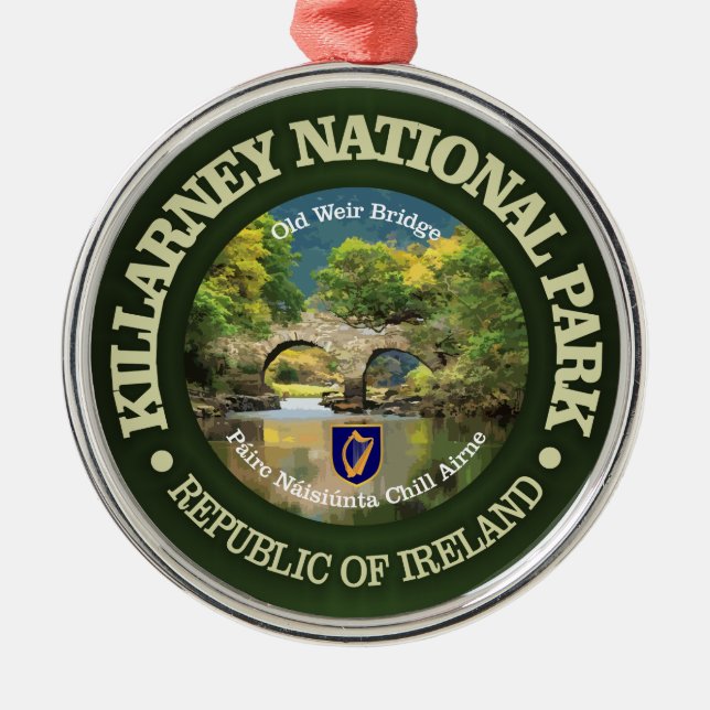 Killarney Nationalpark Ornament Aus Metall (Vorne)