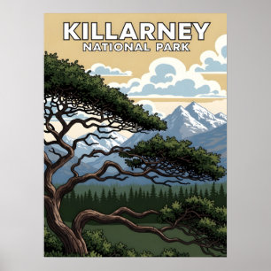 Killarney-Nationalpark Vintage-Reise Poster