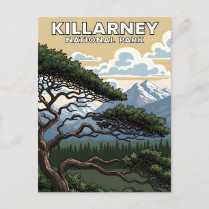 Killarney-Nationalpark Vintage-Reise Postkarte