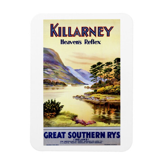 Killarney ~ Reflex des Himmels Magnet (Vertikal)