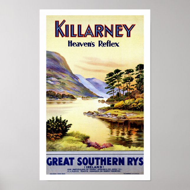 Killarney ~ Reflex des Himmels Poster (Vorne)