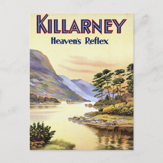Killarney, Reflex des Himmels Postkarte (Vorderseite)
