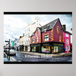 Killarney, Sicht auf die Straße nach Irland Poster