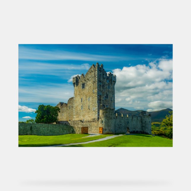 Killarneys alte Festung: Ross Castle Acrylschild (Vorderseite)