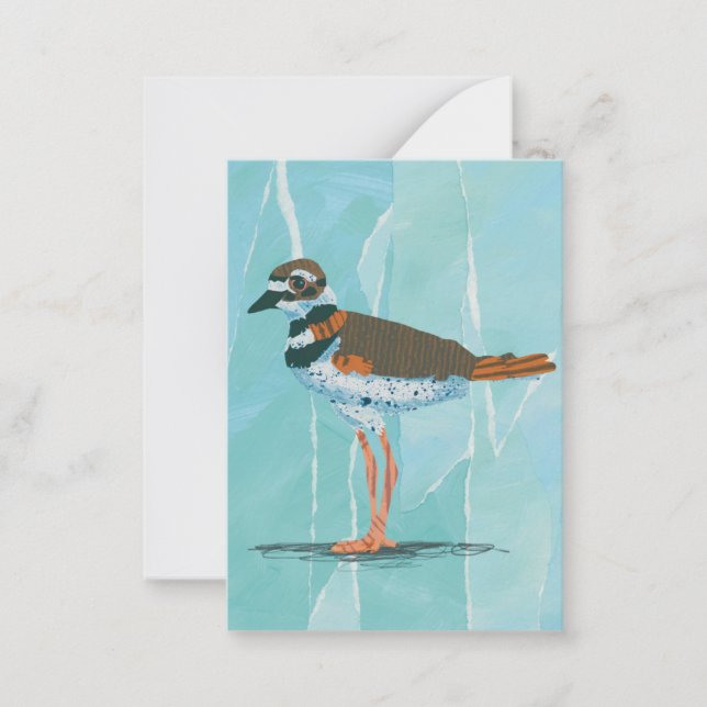Killdeer Bird Blank Notecard Mitteilungskarte (Vorderseite)
