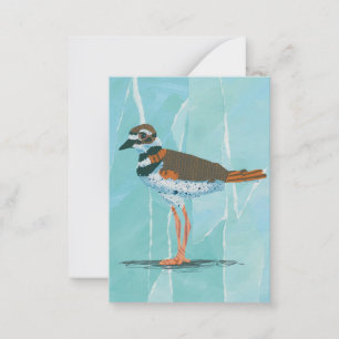 Killdeer Bird Blank Notecard Mitteilungskarte