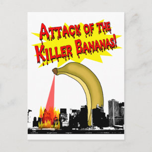 Killer Bananen! Postkarte