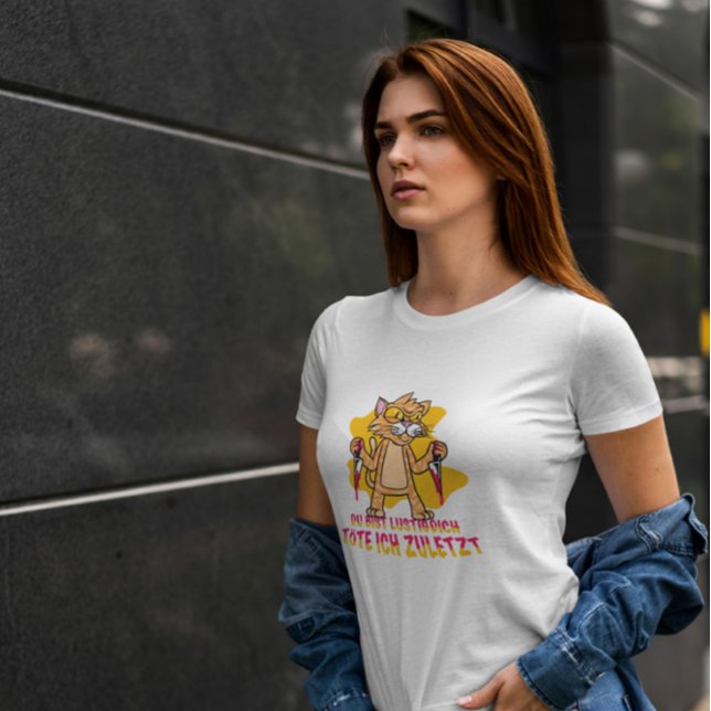 Killer Cat Animal Funny T-Shirt (Von Creator hochgeladen)