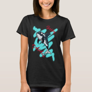 Killer cooler und glücklicher Delphin T-Shirt