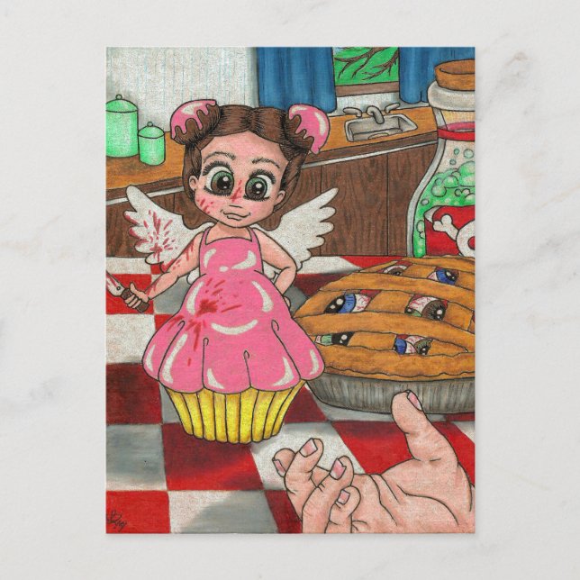 Killer Cupcakes Postkarte (Vorderseite)