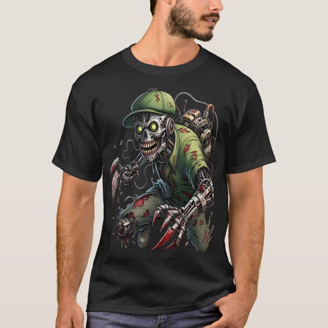 Killer Cyborg in Urban Outfit T-Shirt (Vorderseite)