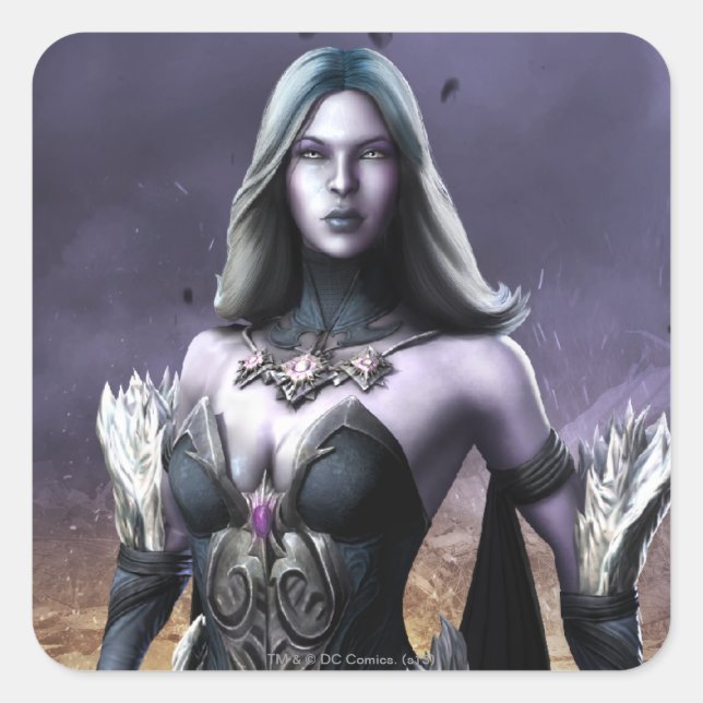 Killer Frost Quadratischer Aufkleber (Vorderseite)