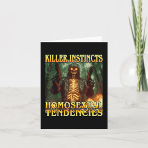 Killer Instinkte Homoual Tendenzen - Funny Skelet Karte