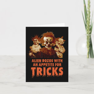 Killer Klowns aus dem äußeren RaumHalloween spiele Karte