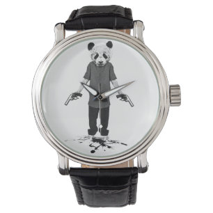 Killer Panda Armbanduhr
