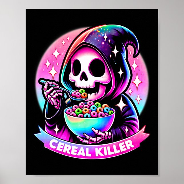 Killer Sensenmann Halloween Skelett Der grimmige S Poster (Vorne)
