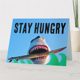 KILLER SHARK ANGRIFFEN GEBURTSTAG GROSSE GREETKART KARTE