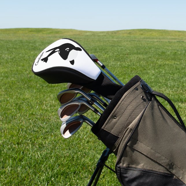 Killer Whale Design Golf Headcover (In SItu)